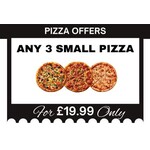 Any 3 Small Pizza